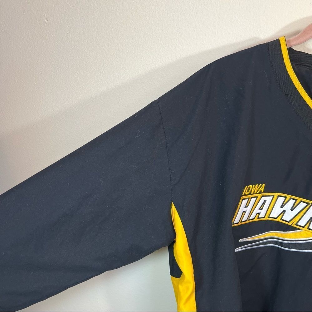 Sportco Authentic Black Iowa Hawkeyes Windbreaker Jacket Large - Picture 8 of 12